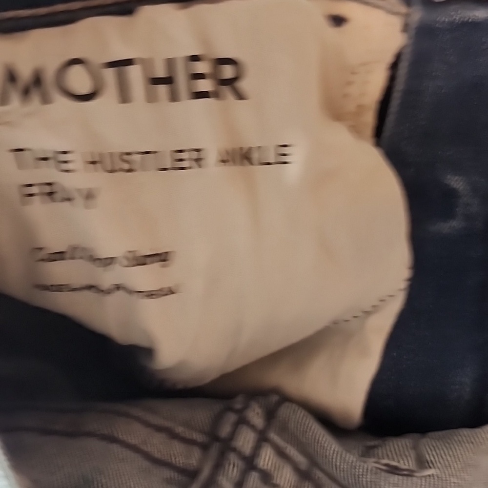 MOTHER Classic Blue Straight Leg Jeans - Picture 6 of 7